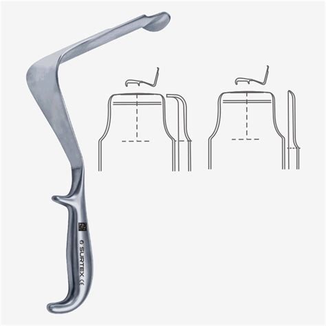 Surtex St Marks Pelvis Retractor L Shaped Blade