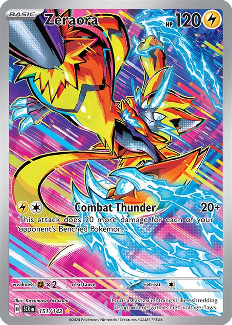 Zeraora Stellar Crown SCR 151 PkmnCards