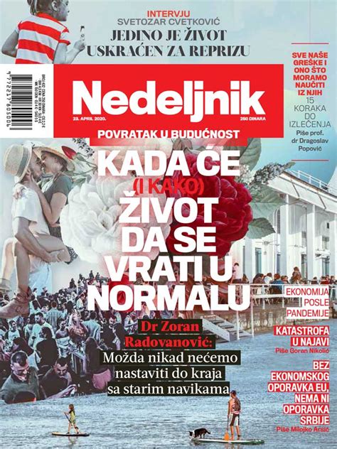 Elektronsko PDF Izdanje Nedeljnika Br 432 Od 23 Aprila Nedeljnik