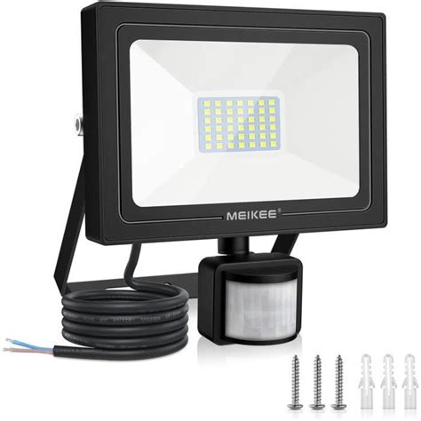 Spot Led Avec Detecteur De Mouvement Projecteur Ext Rieur Led W