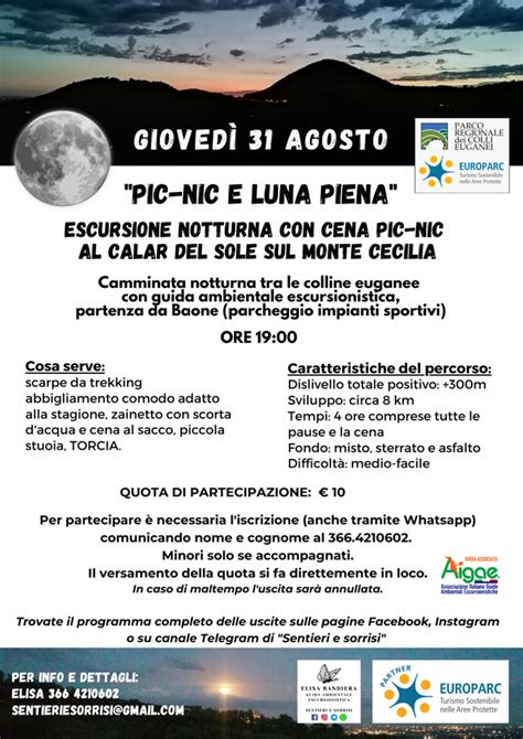 Picnic E Luna Piena Il 31 Agosto 2023