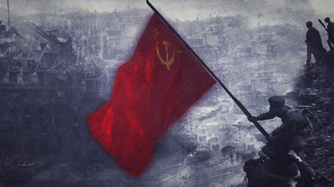 Soviet Flag Waving