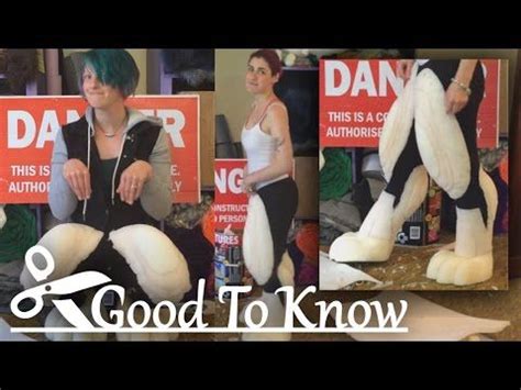 slim digitigrade legs good    youtube fursuit