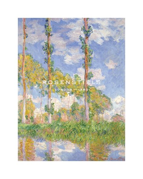 Claude Monet Hand Numbered Limited Edition Print On Paper Poplars In