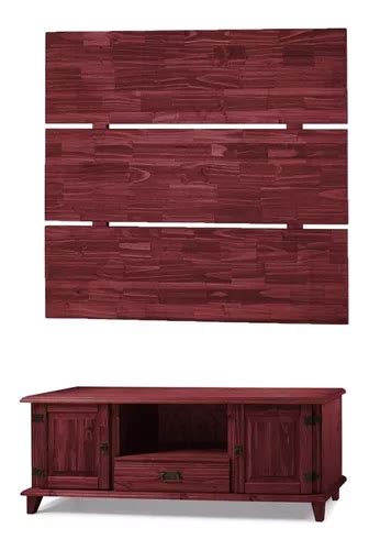 Rack De Madera Maciza Lustrada Puertas Estantes Rustico Cuotas