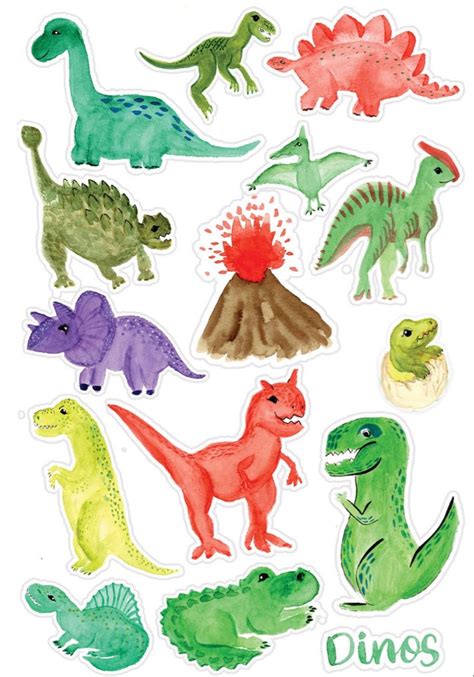 Dinosaur stickers – Artofit