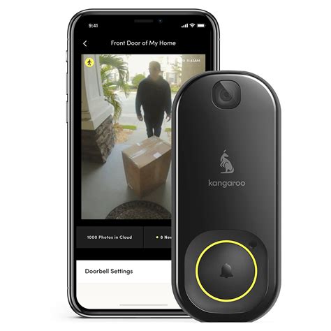 Kangaroo A0008 Smart WiFi Camera Doorbell With Chime