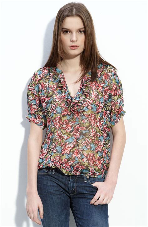 Joie Veronica Floral Jacquard Blouse Nordstrom