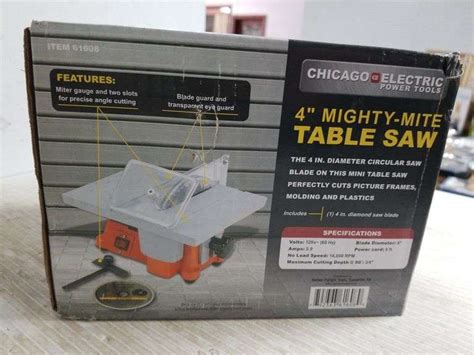 4 Mighty Mite Table Saw Trice Auctions