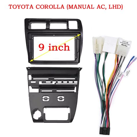 Panel De Radio Fascia Para Coche Adaptador De Consola Facia De 9