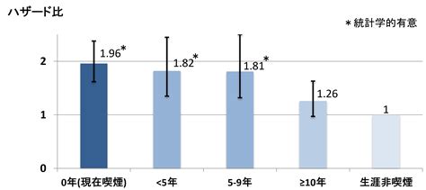 日本人における喫煙・禁煙と膀胱がん罹患リスク 現在までの成果 科学的根拠に基づくがんリスク評価とがん予防ガイドライン提言に関する研究