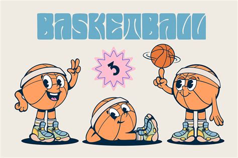 Basketball Png Svg Clip Art Digital Download Volleyball Retro