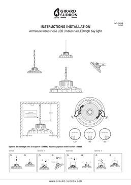 Telechargement documentation complémentaire Luminaire led industriel