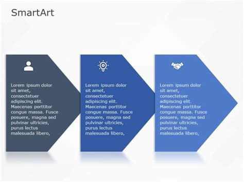 SmartArt Process Basic Roadmap 3 Steps