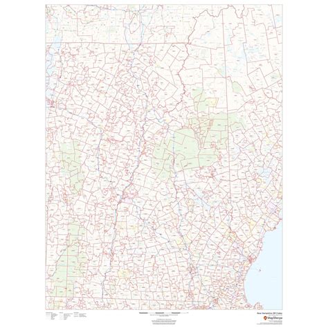 New Hampshire Zip Code Map By Map Sherpa The Map Shop