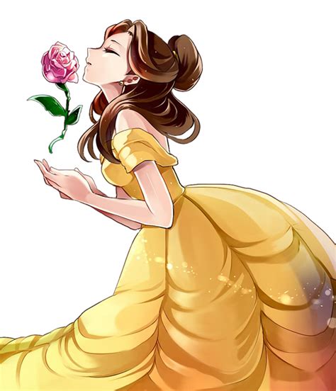 Bell Render Disney Princess Anime Disney Princess Art Belle Disney