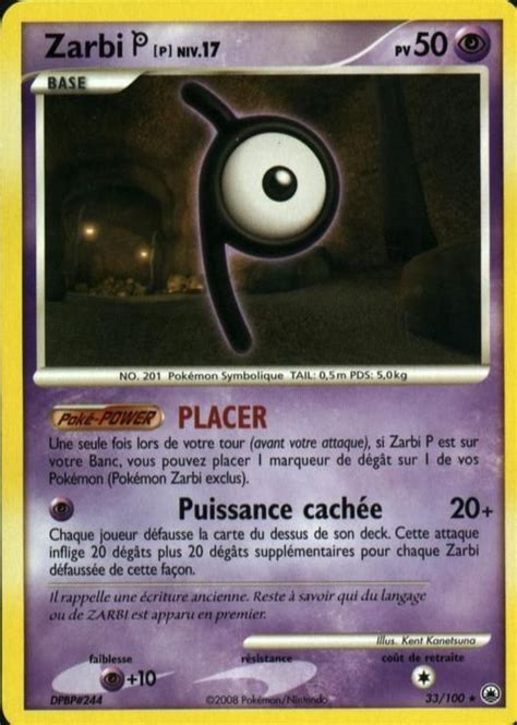 Zarbi P Diamant Et Perle Aube Majestueuse Carte Pokemon