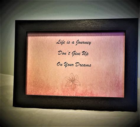 Life Is A Journey - Framed Inspirational Art - Art Flare Design