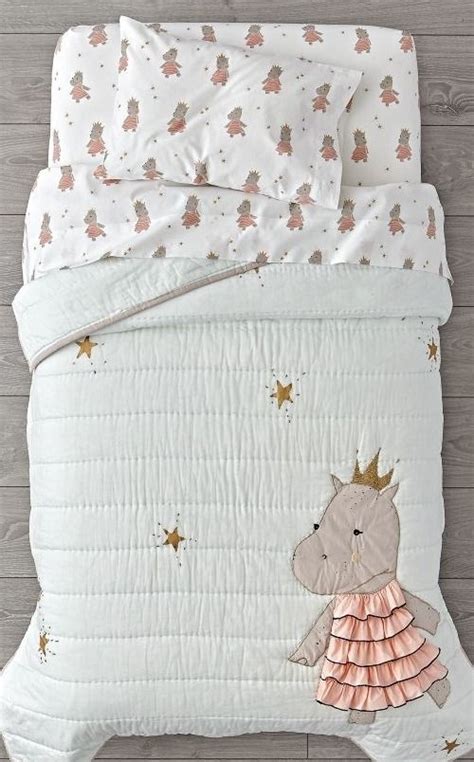 Shop Royal Hippo Toddler Bedding The Regal Hippos On This Charming