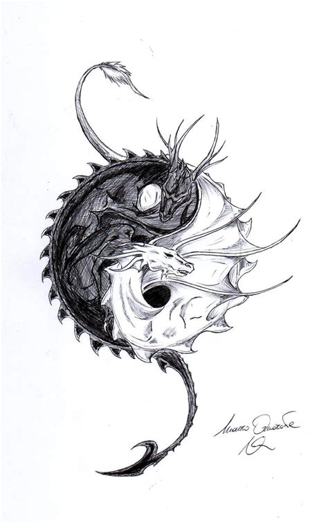 dragon ying yang by GhostShark94 on DeviantArt