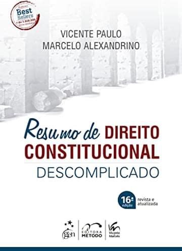 Livro Resumo De Direito Constitucional Descomplicado Resumo