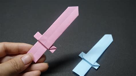 How To Make A Paper Sword Part 3 Easy Origami Tutorial Diy Ninja Sword Youtube