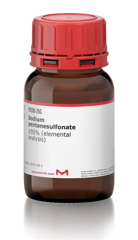 Sodium Pentanesulfonate 95 P0299 5G SIGMA ALDRICH SLS