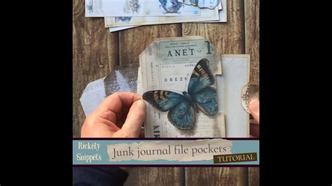 🍄 Junk Journal Tutorial Making Grungy Junk Journal Pockets 🍄 Youtube