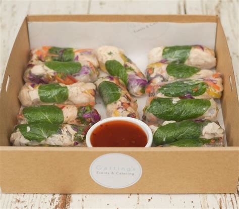 Vietnamese Chicken Rice Paper Rolls (GF) - Gattings