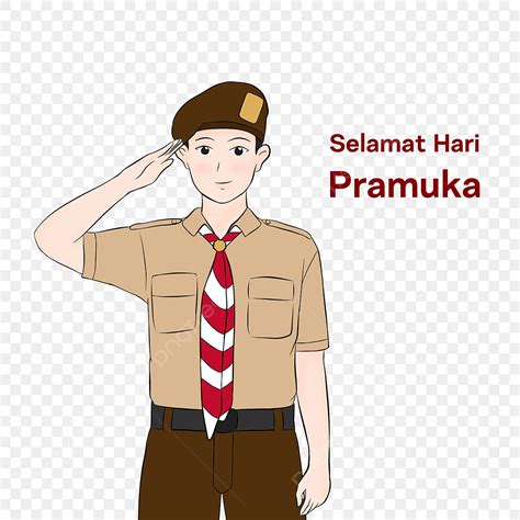 Selamat Hari Pramuka Gerakan Indonesia Png Saludando Personaje The