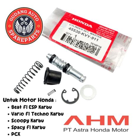 Promo Original AHM Seal Sil Master Rem Cylinder Set Honda Beat Vario