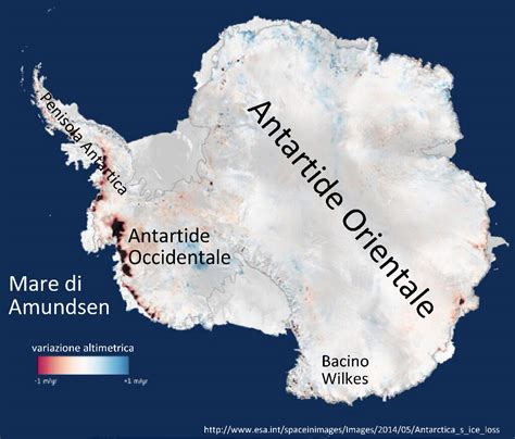 LAntartide contribuisce e contribuirà sempre di più allinnalzamento