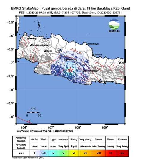 Gempa Garut Magnitudo 4 3 Terasa Hingga Bandung