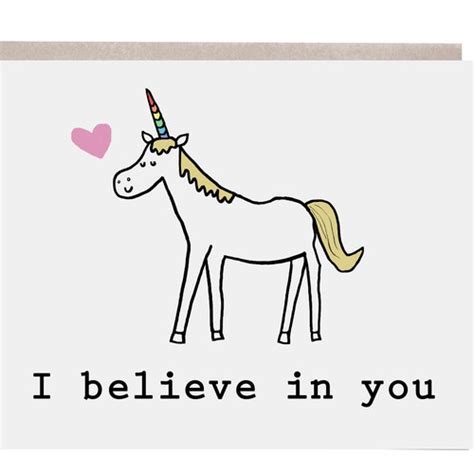 Encouragement Card Good Luck Unicorn Card Congratulations Etsy