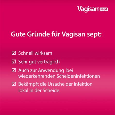 Vagisan Sept Vaginalz Pfchen Mit Povidon Iod Vaginalsuppositorien