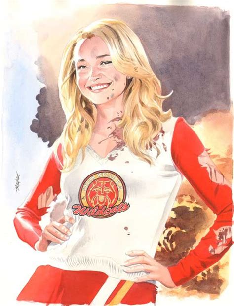 Heroes Claire Bennett The Cheerleader By Mike Mayhew Drawing