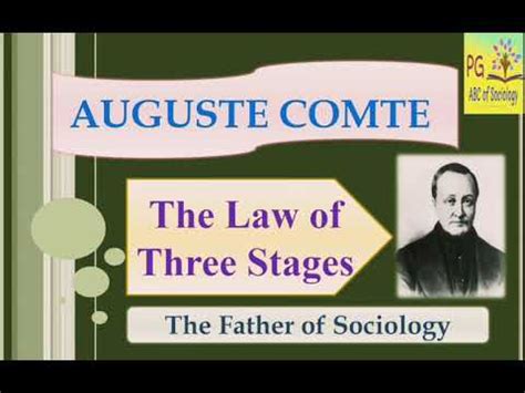 The Law Of Three Stages By Auguste Comte Youtube