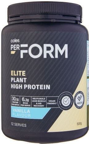 Coles Perform Elite High Protein Powder 500g Offer At Coles