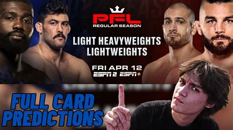 PFL 2 KASANGANAY VS POLIZZI FULL CARD PREDICTIONS YouTube