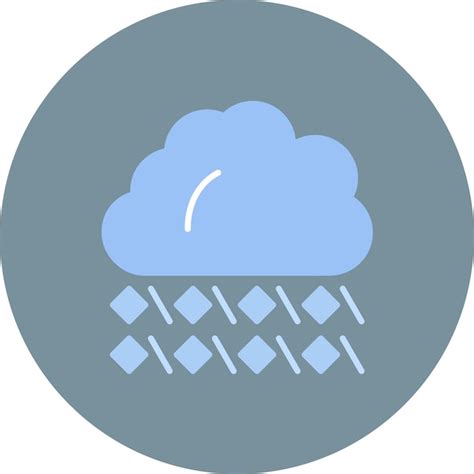 Premium Vector Hailstorm Flat Illustration