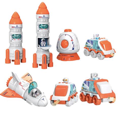 Astronaut space toy set Puzzle Sound and Light Space Model Toys Space Capsule Rover Shuttle ...