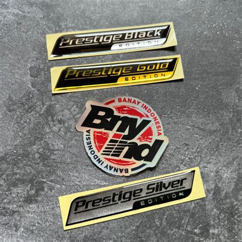 Jual Sticker Emblem Prestige Stiker Emblem Prestige Edition Timbul