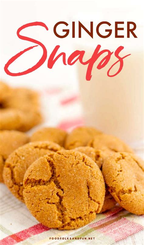 Ginger Snaps - Easy and Completely Homemade • Food, Folks and Fun