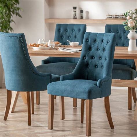 Blue Velvet Dining Room Chairs