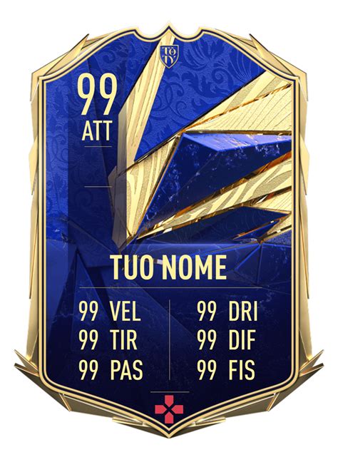 Fifa Ultimate Team Fut Toty Card Gigante Personalizzata Cardsplus It