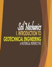 1 Soil Mechanics Introduction To Geotechnical Engineering Pdf Soil