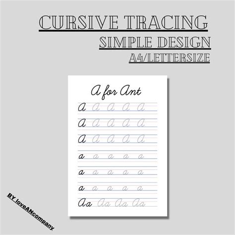 cursive tracing worksheets  printable pages  trace  cursive