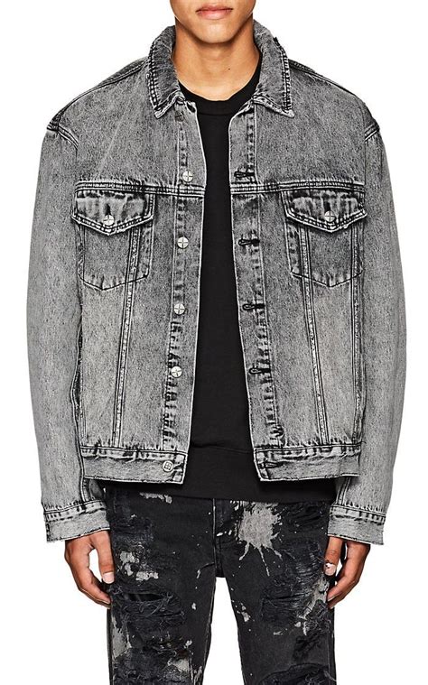 Acid Wash Denim Jacket Ksubi Barneys New York Grey Cotton Bag