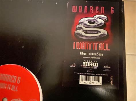 Warren G I Want It All Vinyl Kaufen Auf Ricardo