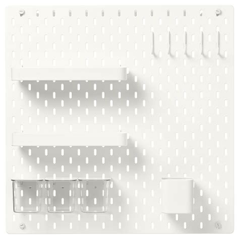 SKÅDIS pegboard combination, white, 22x22" - IKEA